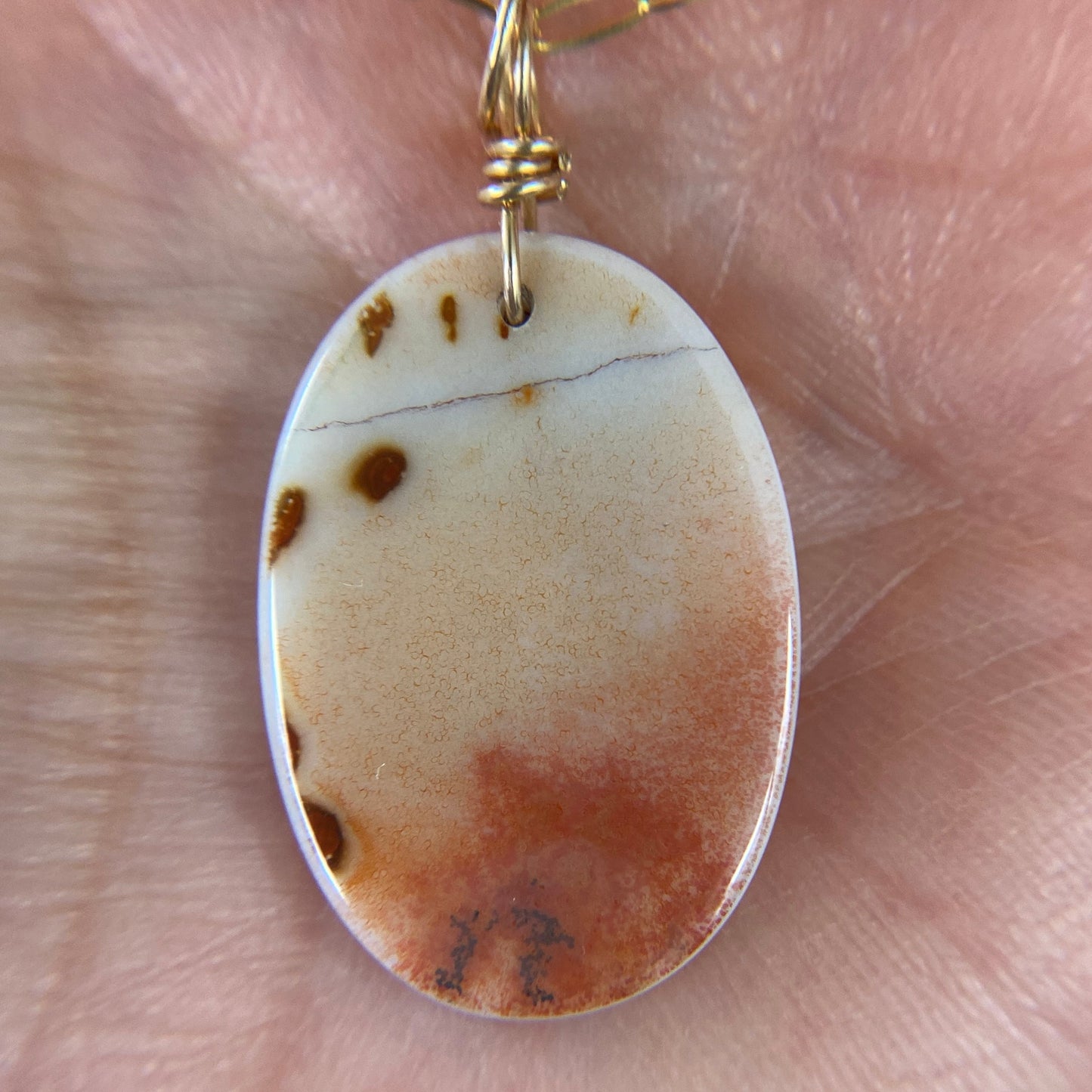 Moody Scene Dendritic Agate Pendant