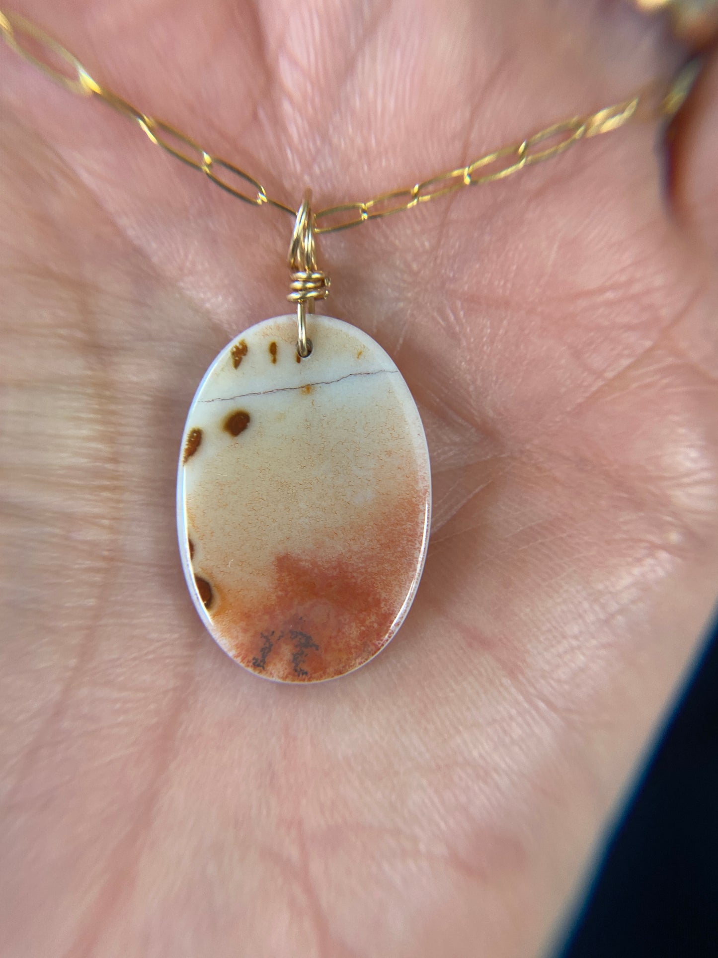Moody Scene Dendritic Agate Pendant