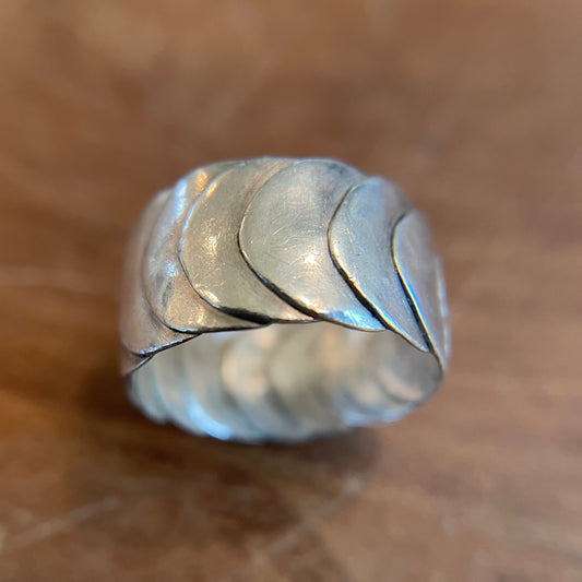 Armadillo Ring in Silver