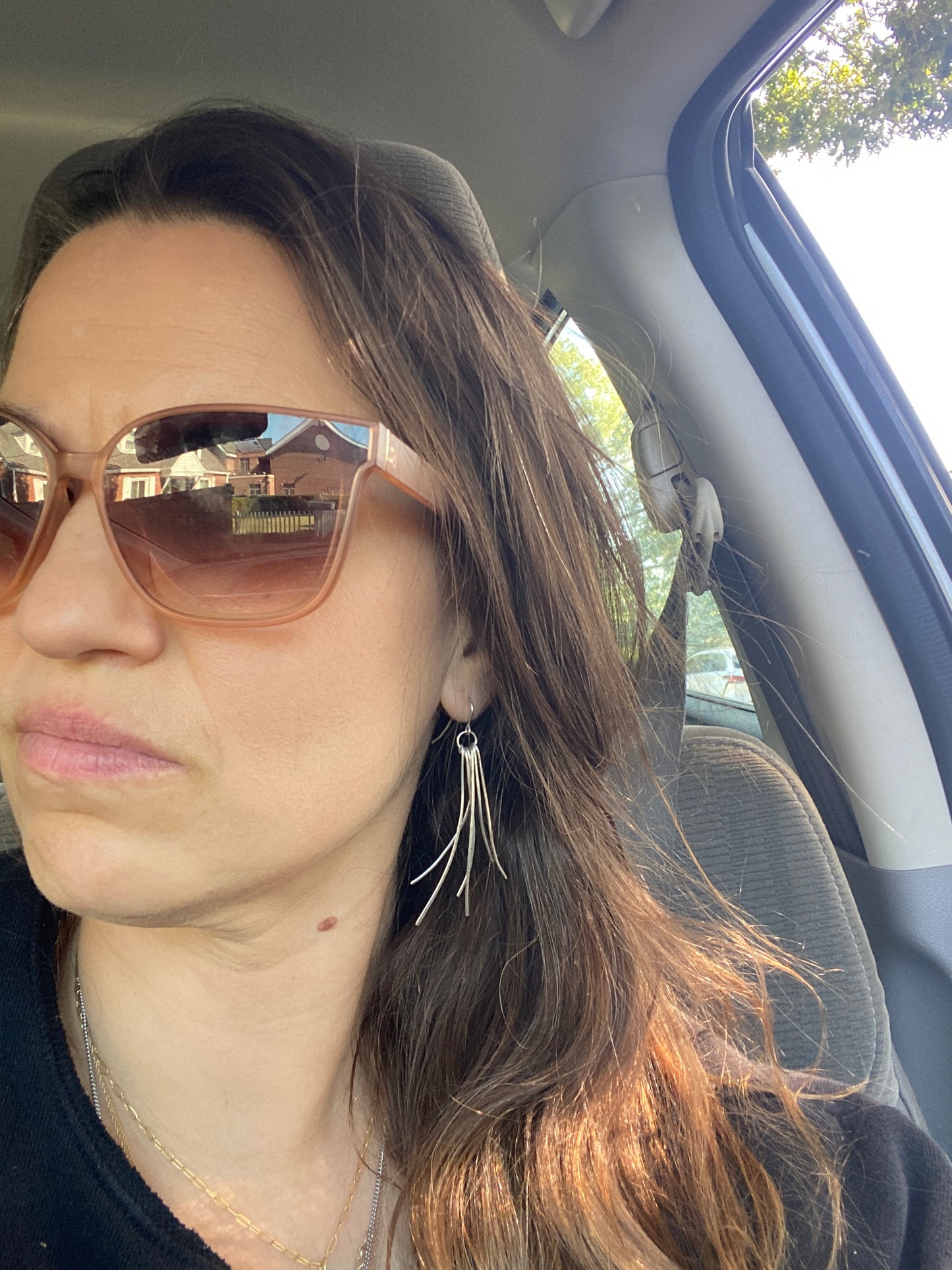 Silver Jelly Fish Earrings