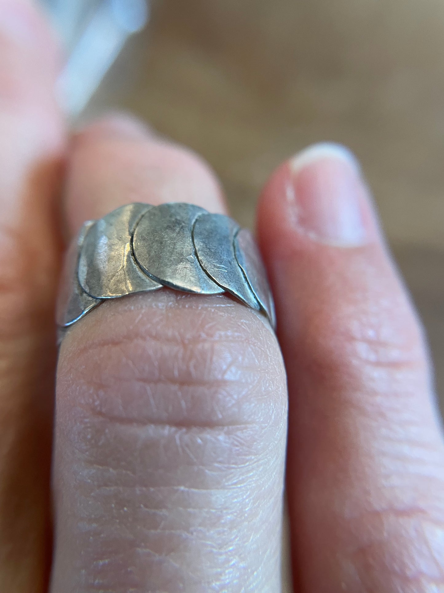 Armadillo Ring in Silver