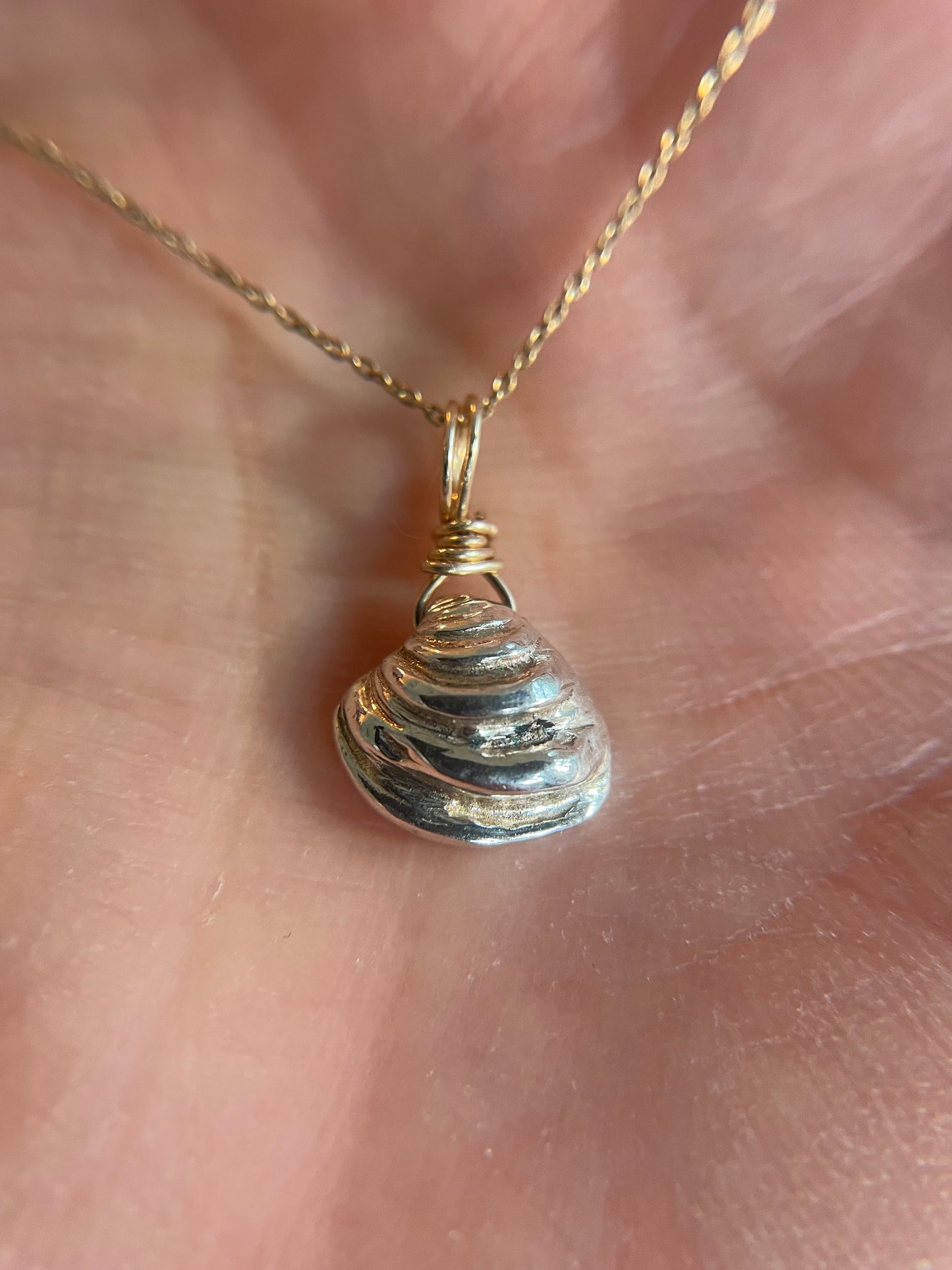 Silver Seashell Necklace