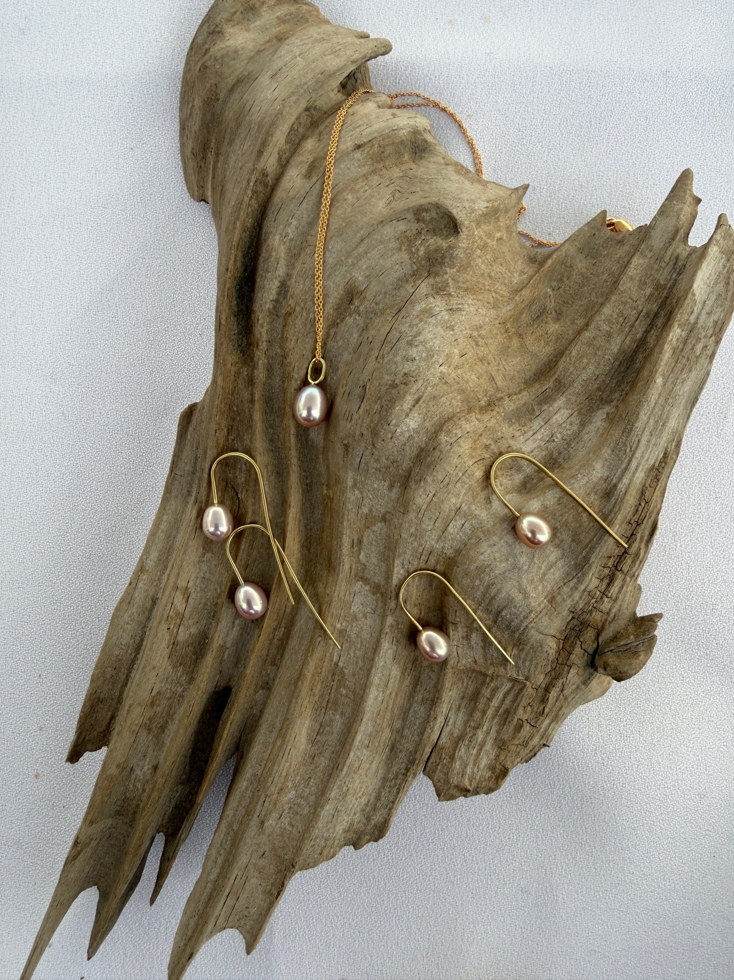 18K Fresh Water Pearl Drop Earrings