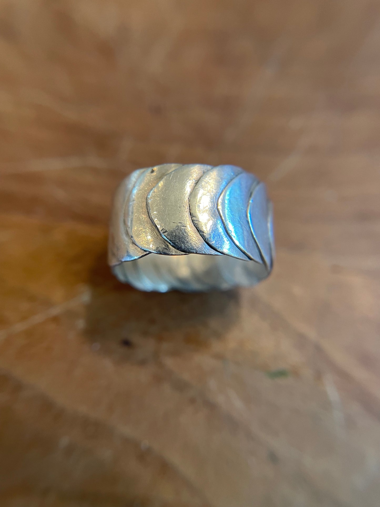 Armadillo Ring in Silver