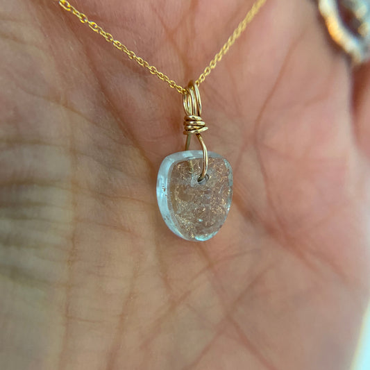 made new listing at 4/13/2025 sale -Natural Surface Aquamarine Pendant