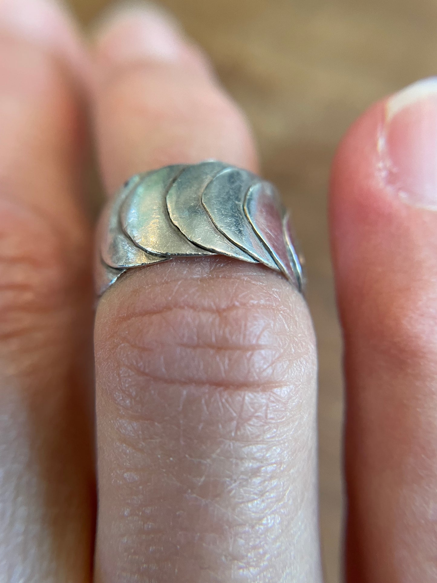 Armadillo Ring in Silver