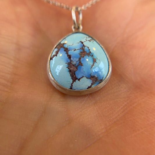Golden Hills Teardrop Pendant Silver