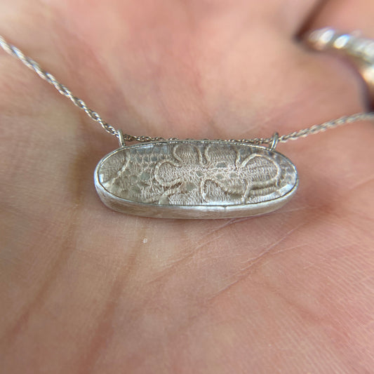 Vintage French Lace Pendant