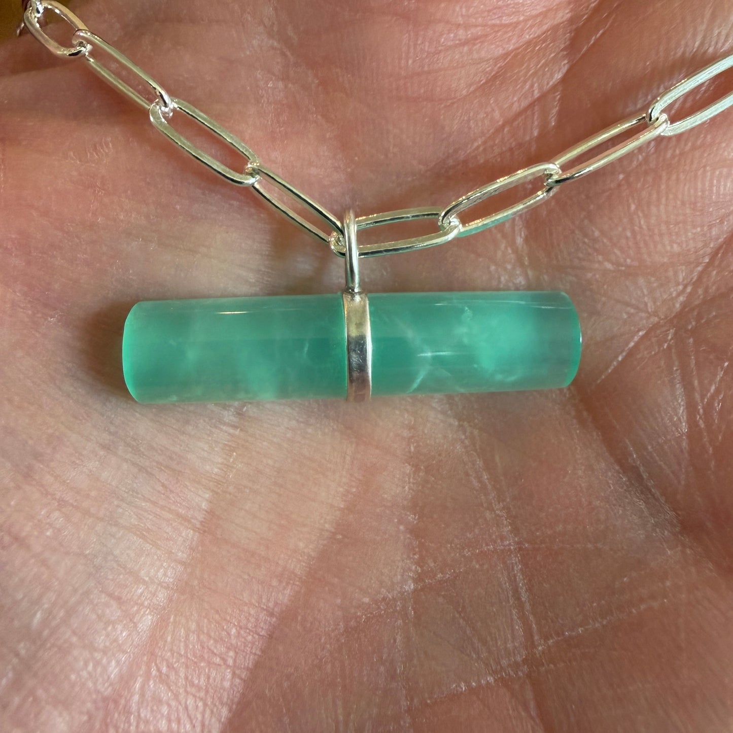 Glow Bar Charm - Chrysoprase