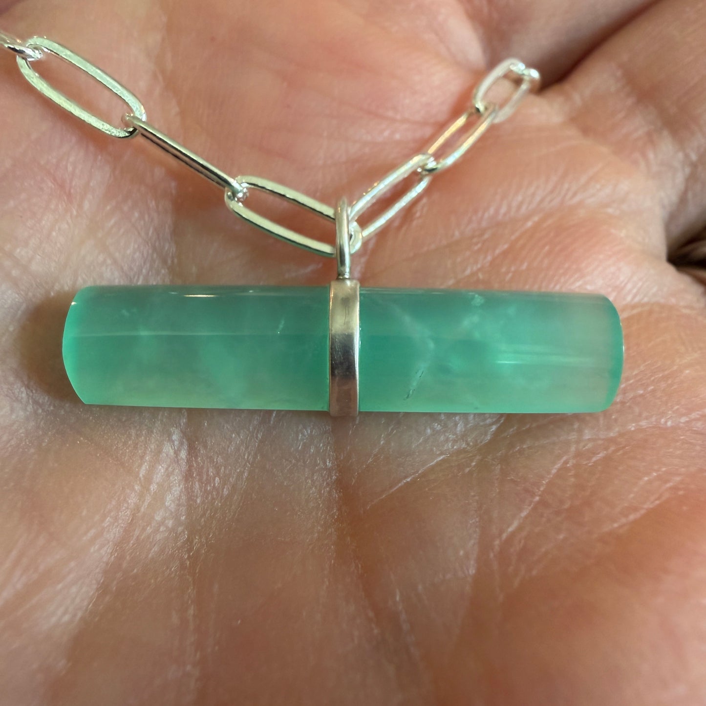Glow Bar Charm - Chrysoprase