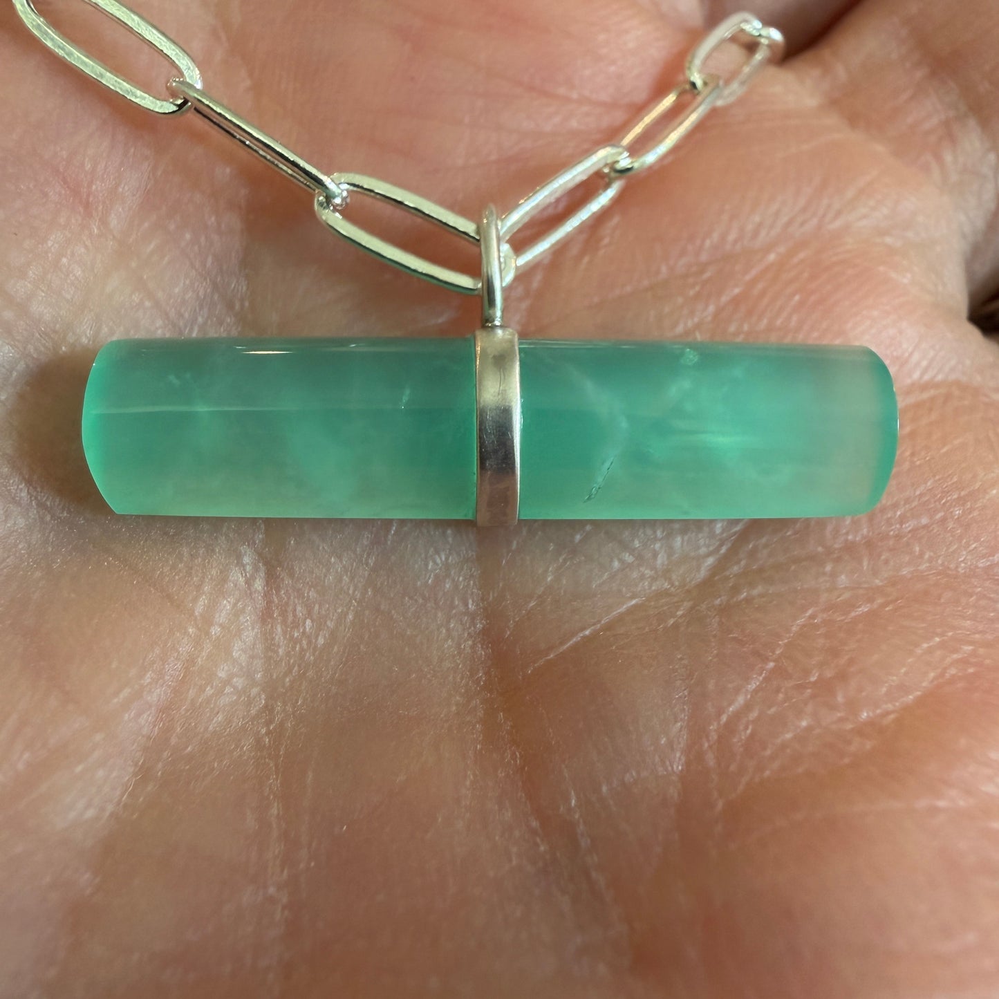 Glow Bar Charm - Chrysoprase