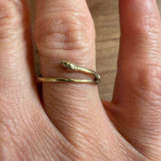 Brass Single Twig Ring