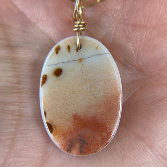Moody Scene Dendritic Agate Pendant