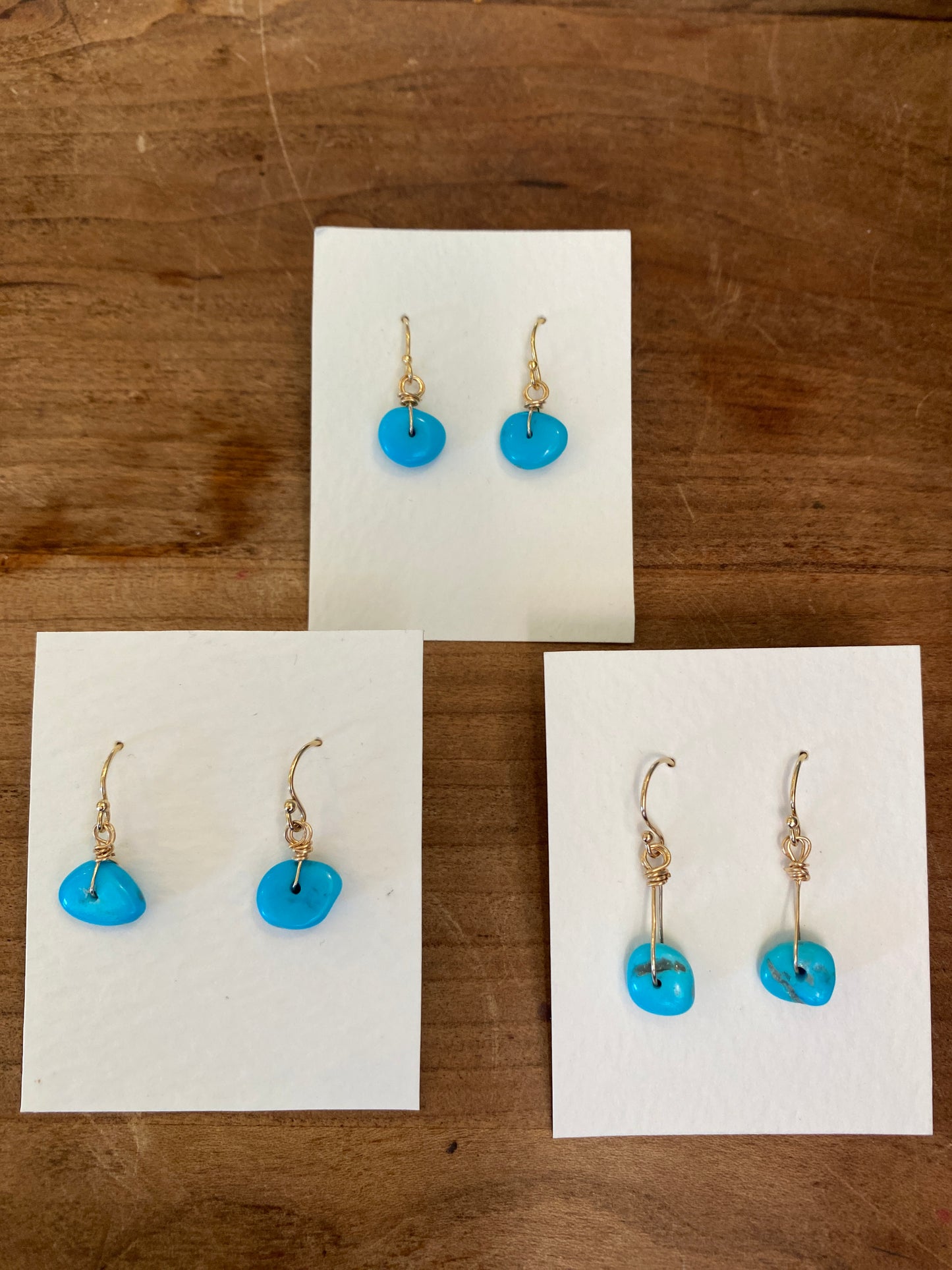 Sleeping Beauty Turquoise Drop Earrings - Single