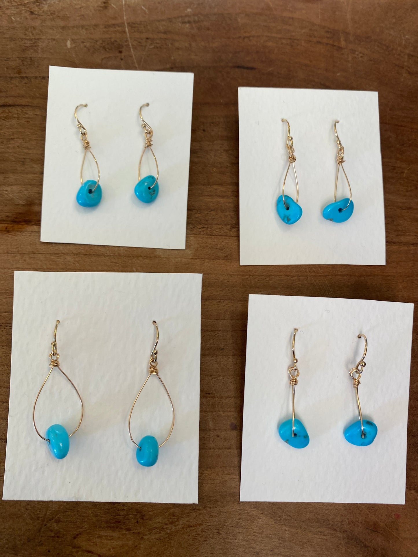 Sleeping Beauty Turquoise Drop Earrings - Single