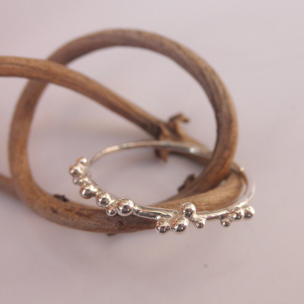 Small Bubble Ring Silver Balls