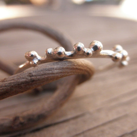 Small Bubble Ring Silver Balls