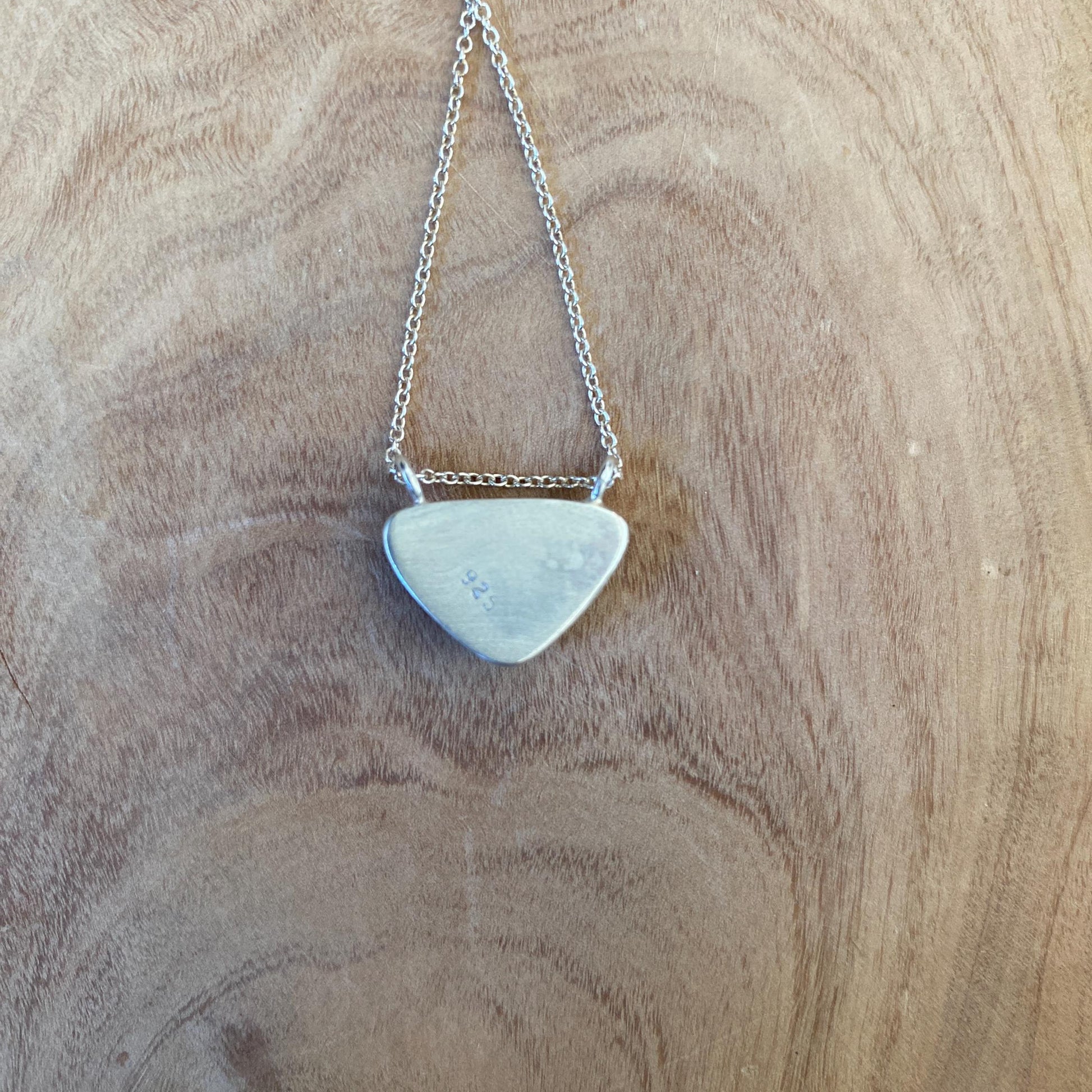 Handmade Amaroo Turquoise Pendant – Elegant Sterling Silver Setting