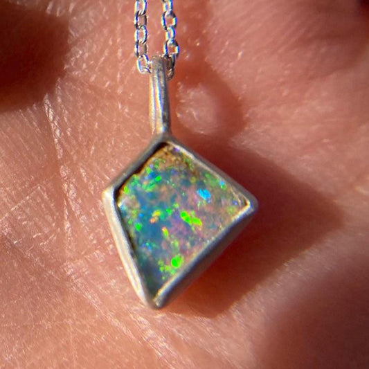 Dreamy Kite Pipe Opal Pendant