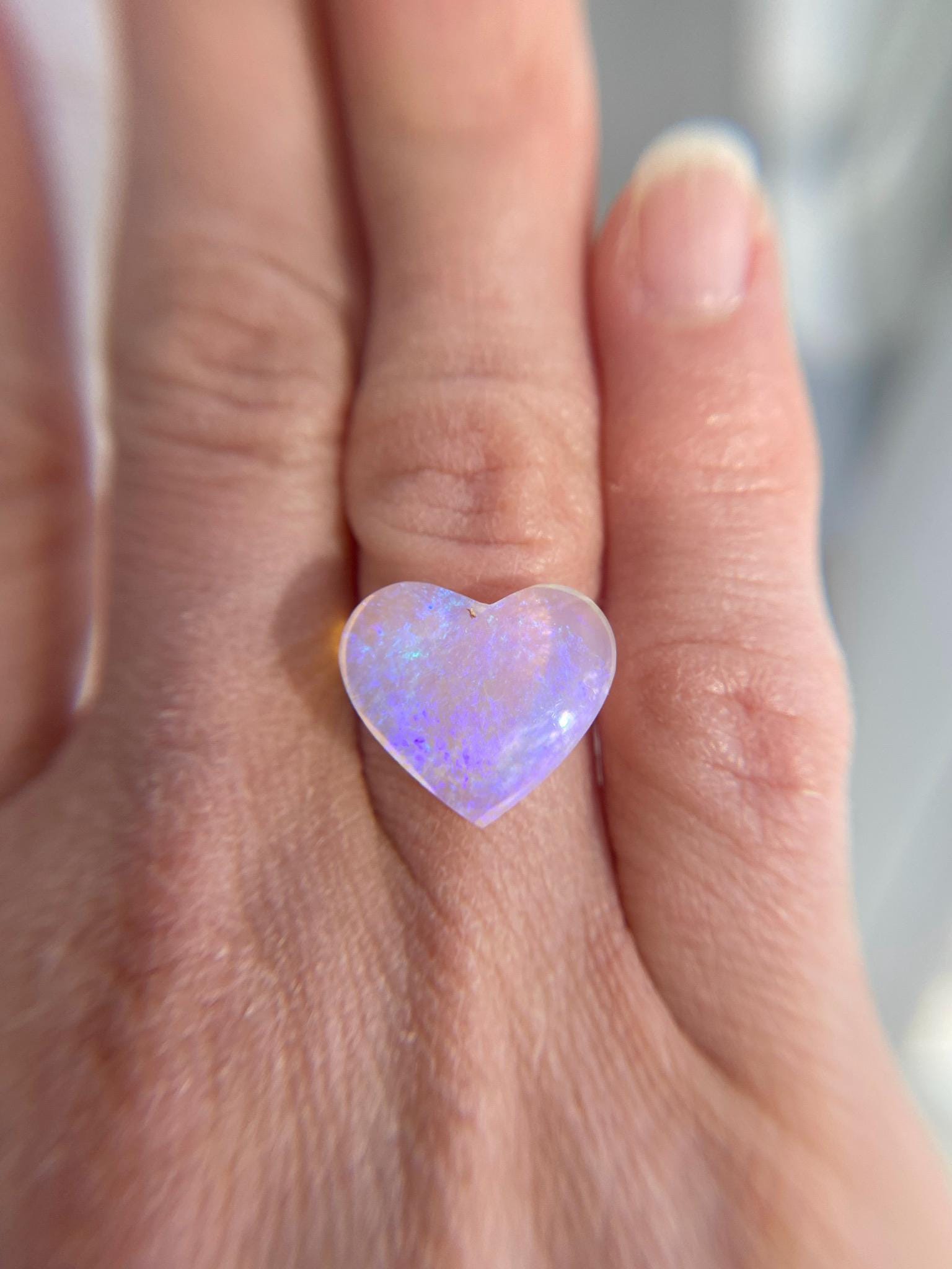 Made in your size - Heart Boulder Opal Twig Ring