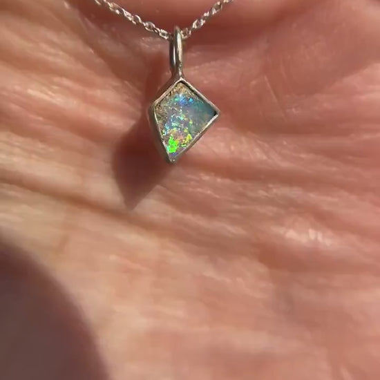 Dreamy Kite Pipe Opal Pendant