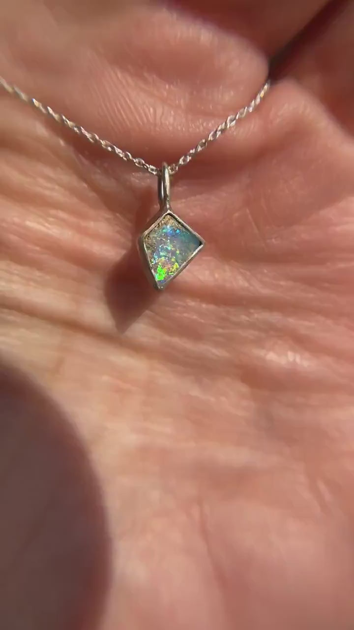 Dreamy Kite Pipe Opal Pendant