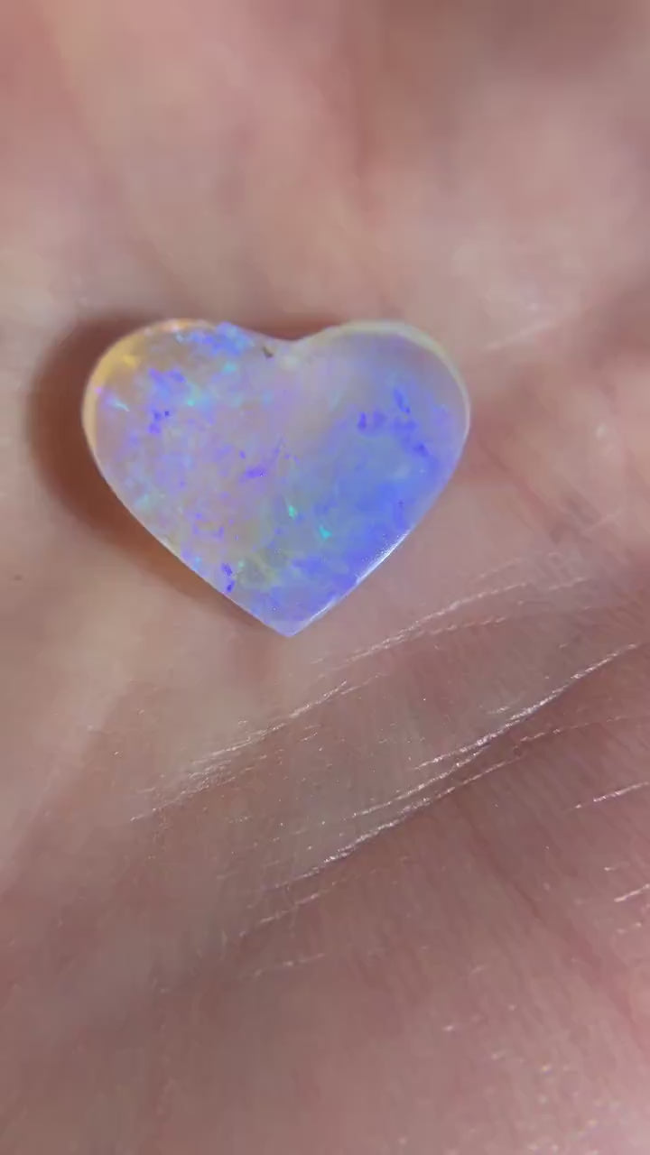 Made in your size - Heart Boulder Opal Twig Ring